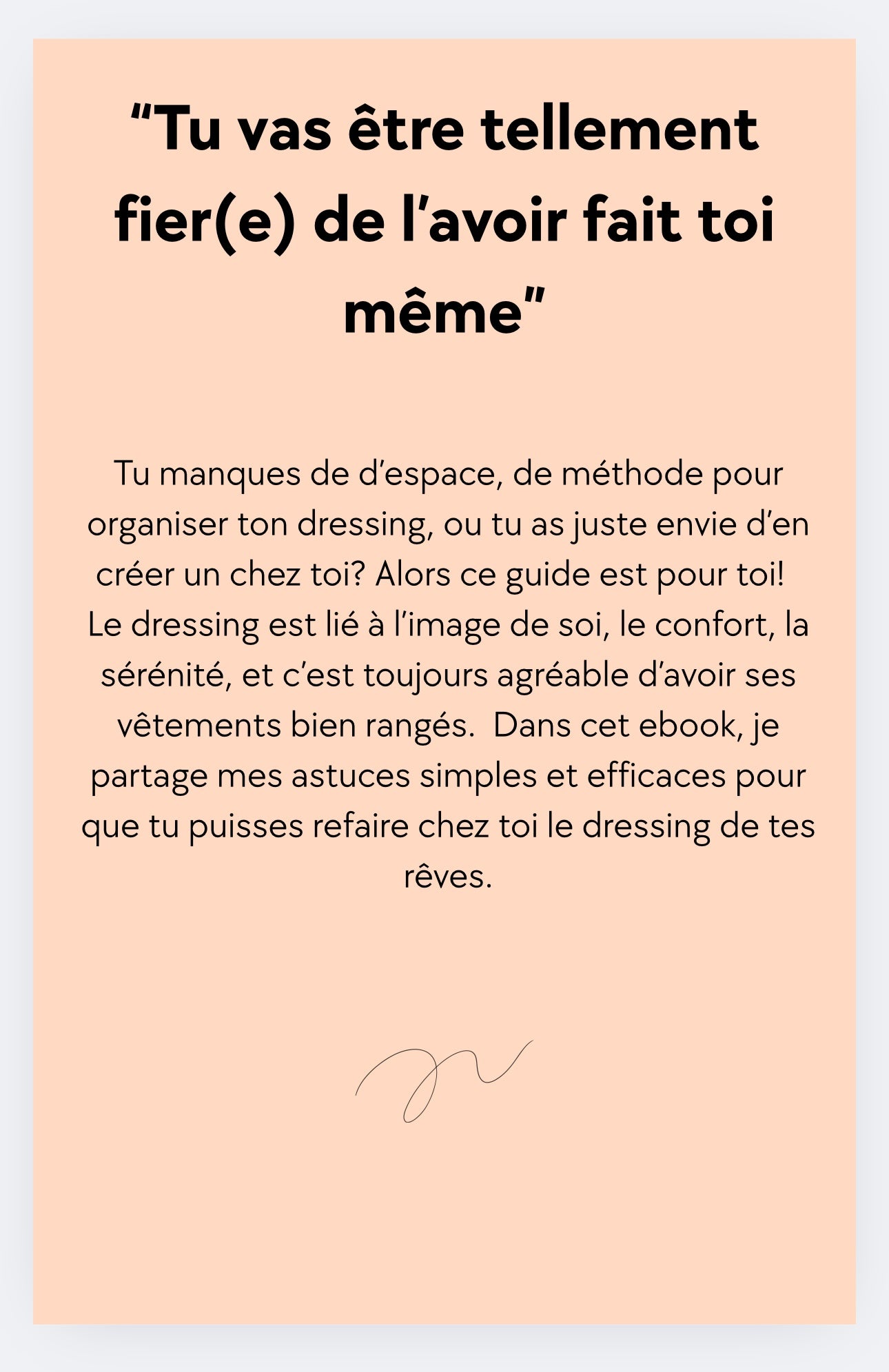 E-BOOK • Aménage ton dressing