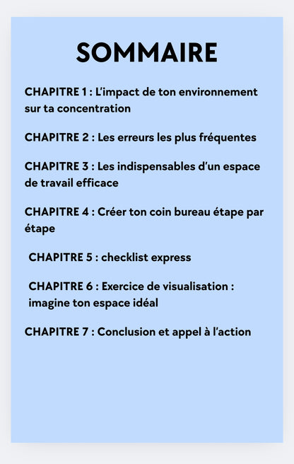 E-BOOK • Aménage ton espace pro